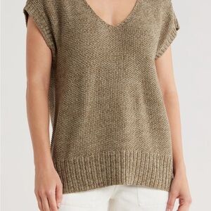Lucky Brand Tan V-Neck Sweater